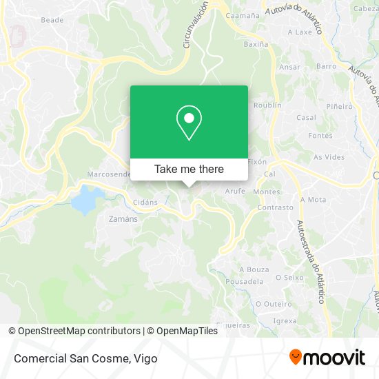 Comercial San Cosme map