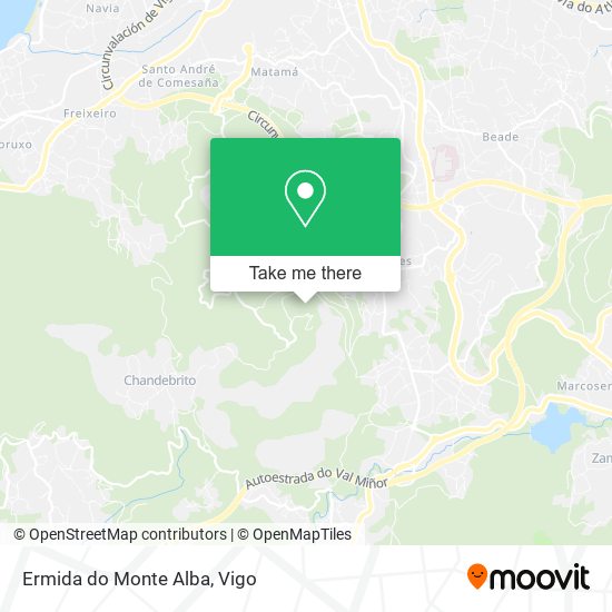 Ermida do Monte Alba map