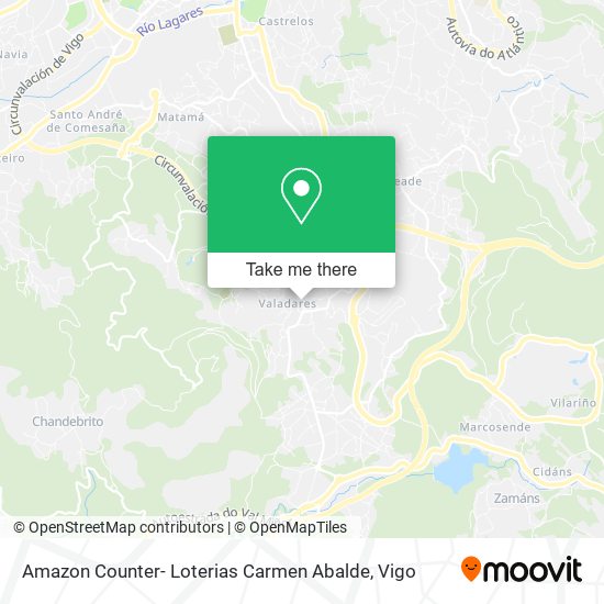 Amazon Counter- Loterias Carmen Abalde map