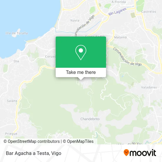 Bar Agacha a Testa map