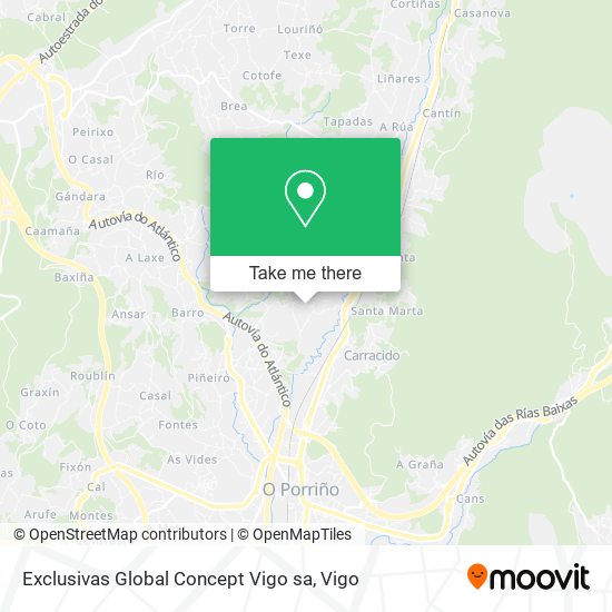 mapa Exclusivas Global Concept Vigo sa