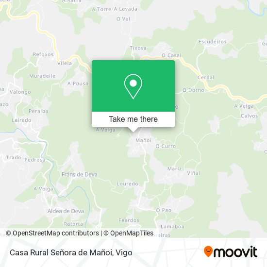 Casa Rural Señora de Mañoi map