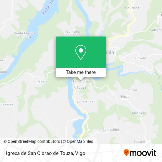 Igrexa de San Cibrao de Touza map