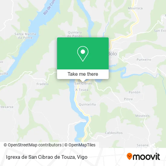Igrexa de San Cibrao de Touza map