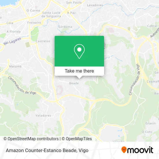 Amazon Counter-Estanco Beade map