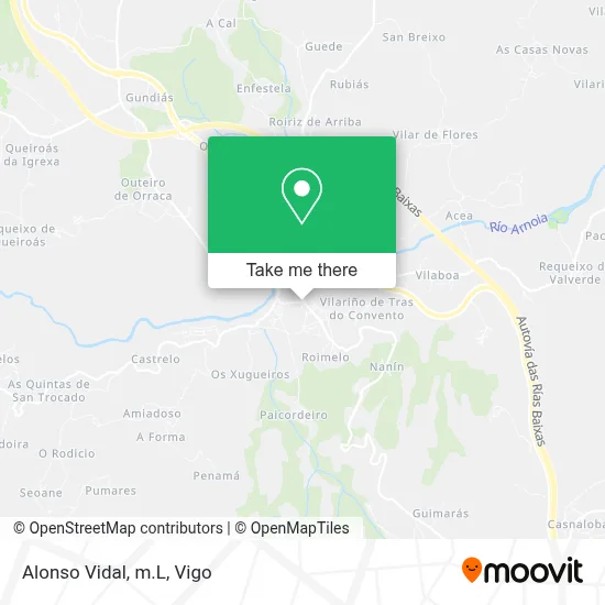Alonso Vidal, m.L map