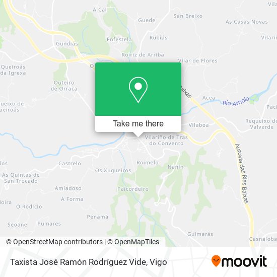 mapa Taxista José Ramón Rodríguez Vide