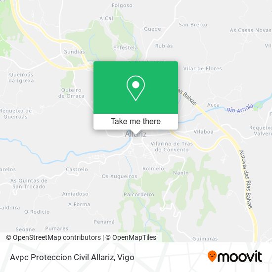 mapa Avpc Proteccion Civil Allariz