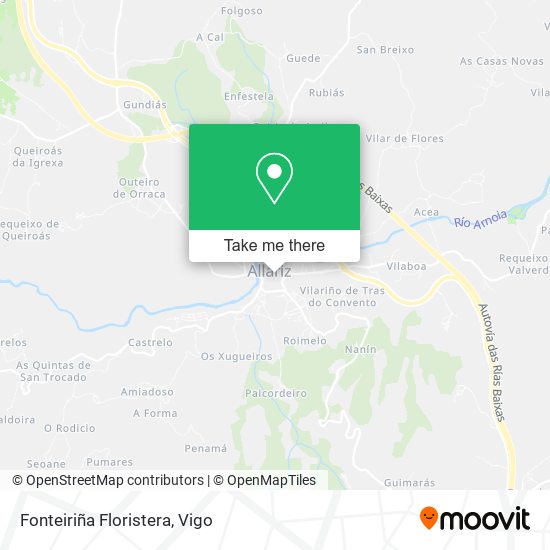 Fonteiriña Floristera map