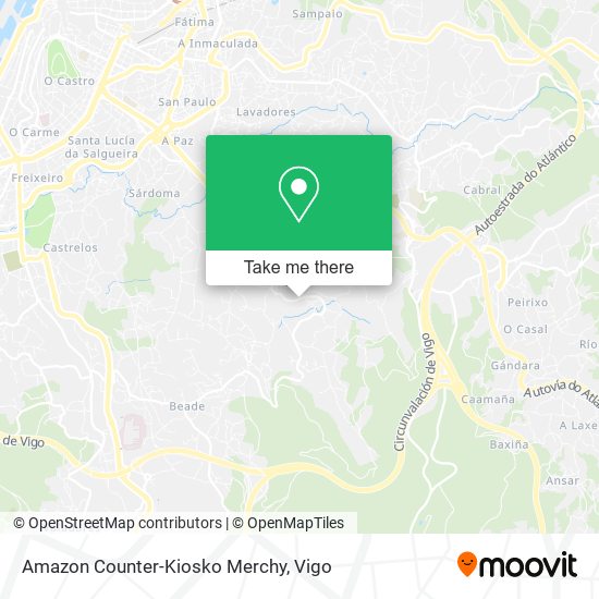 Amazon Counter-Kiosko Merchy map
