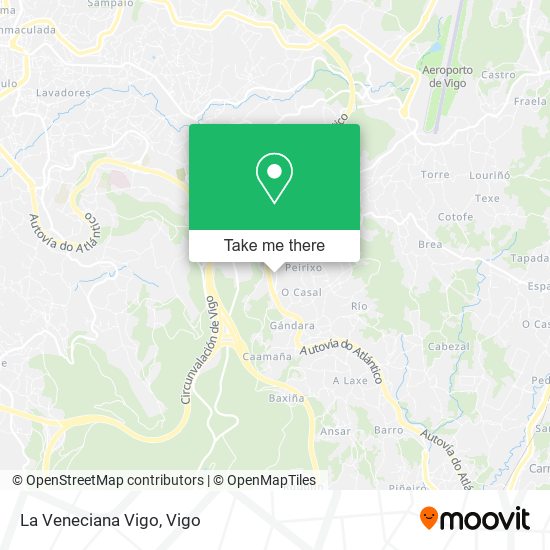 mapa La Veneciana Vigo