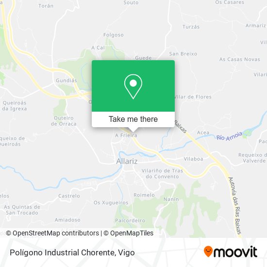 Polígono Industrial Chorente map