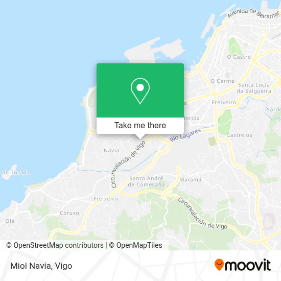Miol Navia map