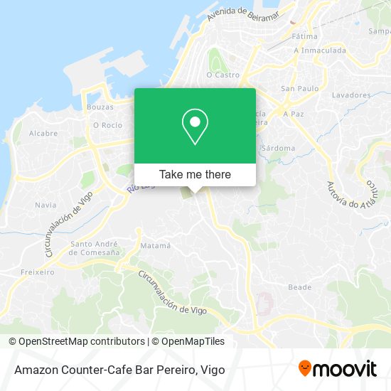 mapa Amazon Counter-Cafe Bar Pereiro