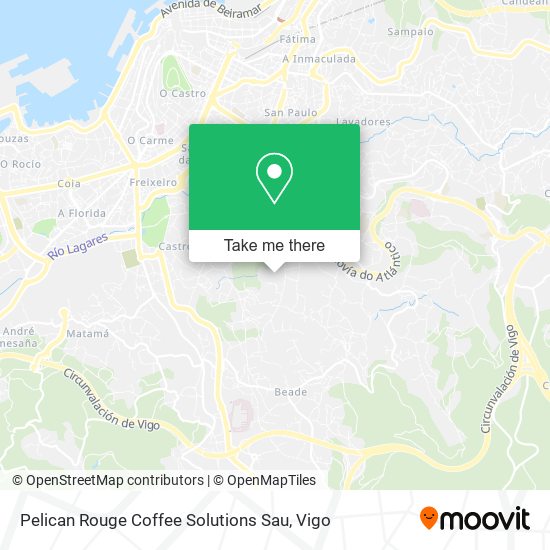 mapa Pelican Rouge Coffee Solutions Sau