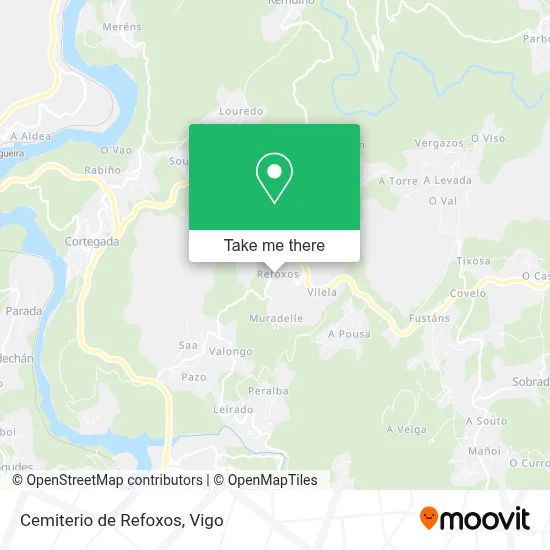 Cemiterio de Refoxos map