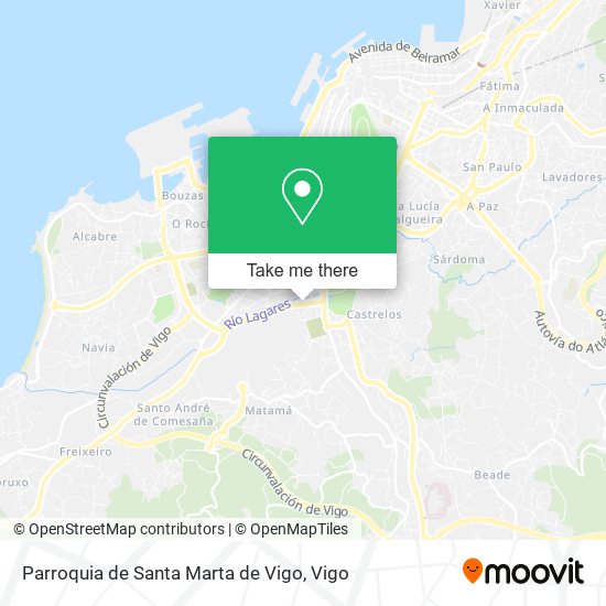 Parroquia de Santa Marta de Vigo map