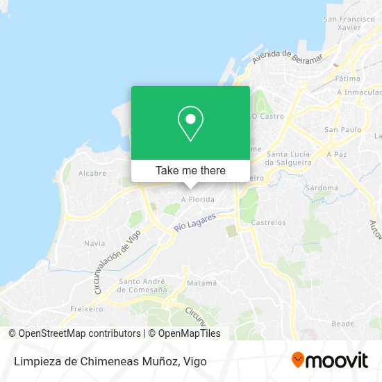 Limpieza de Chimeneas Muñoz map