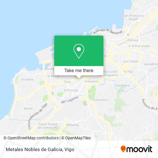 Metales Nobles de Galicia map