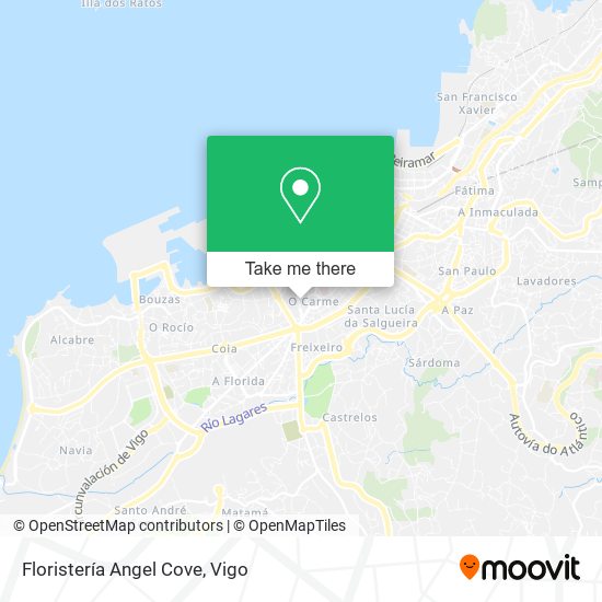 mapa Floristería Angel Cove