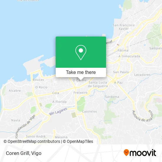 Coren Grill map