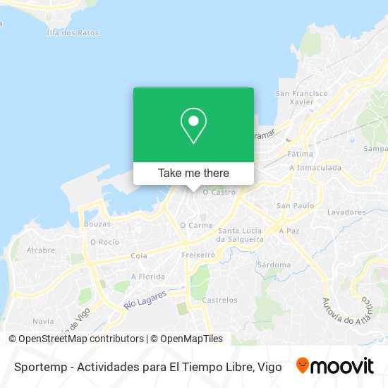 Sportemp - Actividades para El Tiempo Libre map