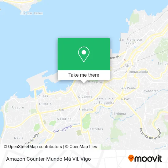 Amazon Counter-Mundo Mã Vil map