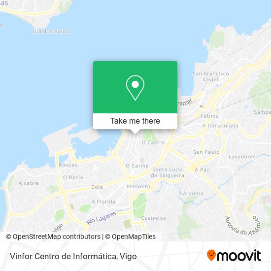 mapa Vinfor Centro de Informática
