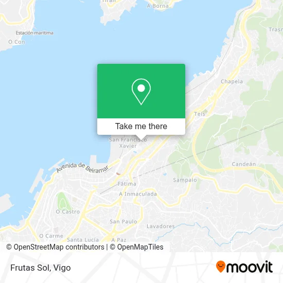 Frutas Sol map