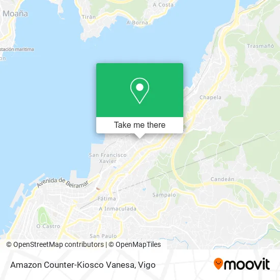 Amazon Counter-Kiosco Vanesa map