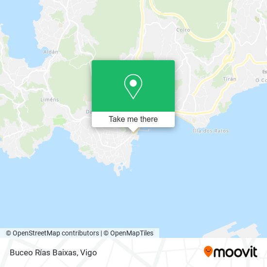 mapa Buceo Rías Baixas