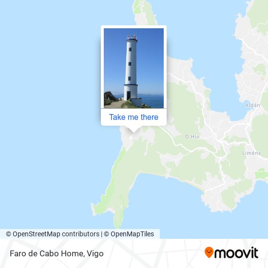 Faro de Cabo Home map