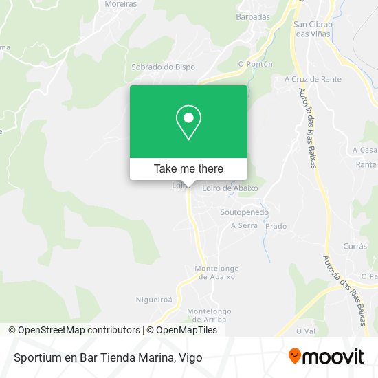 Sportium en Bar Tienda Marina map