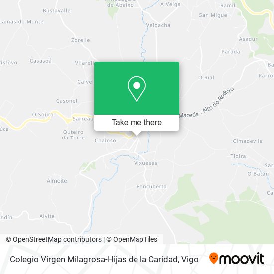 mapa Colegio Virgen Milagrosa-Hijas de la Caridad