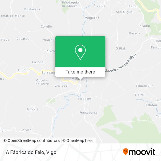 A Fábrica do Felo map