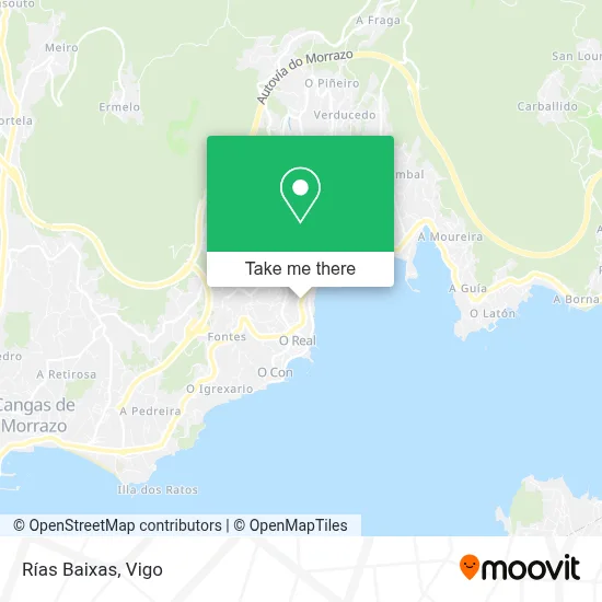 Rías Baixas map