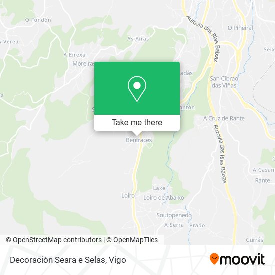 Decoración Seara e Selas map