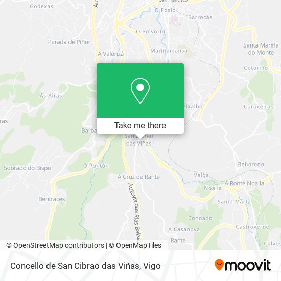 Concello de San Cibrao das Viñas map