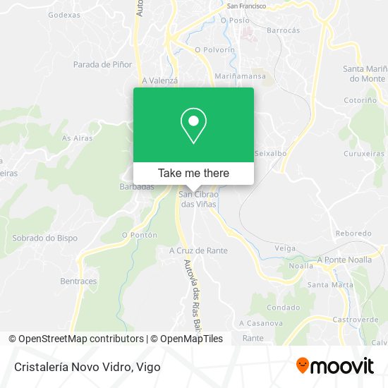 Cristalería Novo Vidro map