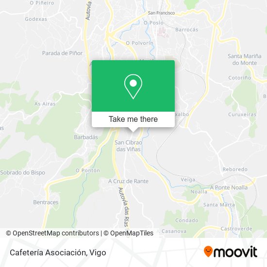 Cafetería Asociación map