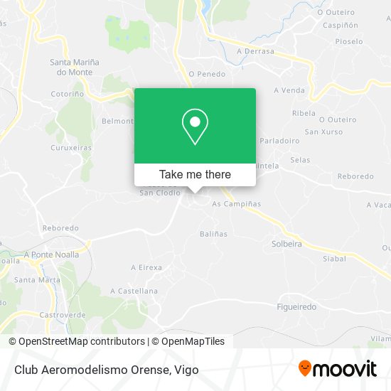 Club Aeromodelismo Orense map