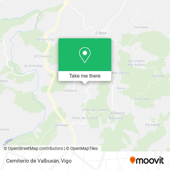 Cemiterio de Valbuxán map