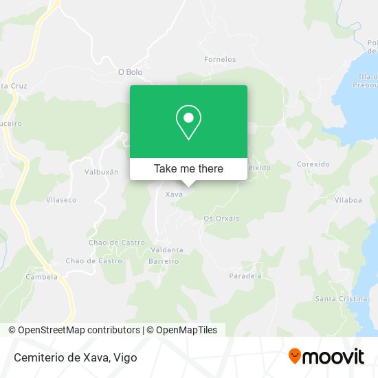 Cemiterio de Xava map