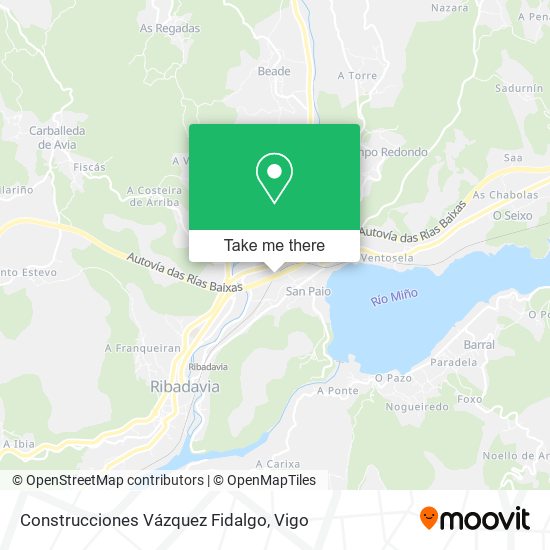 Construcciones Vázquez Fidalgo map