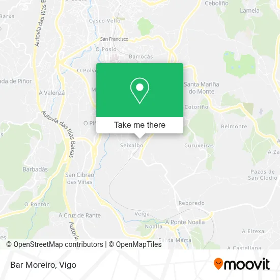 Bar Moreiro map