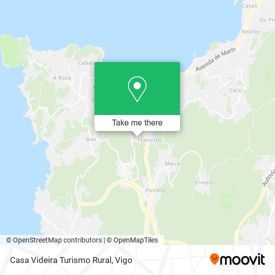 Casa Videira Turismo Rural map