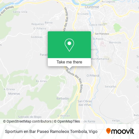 Sportium en Bar Paseo Ramoleox Tombola map