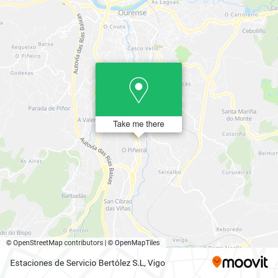 mapa Estaciones de Servicio Bertólez S.L