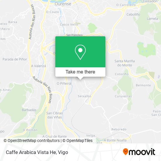 Caffe Arabica Vista He map