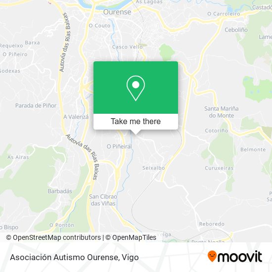 Asociación Autismo Ourense map